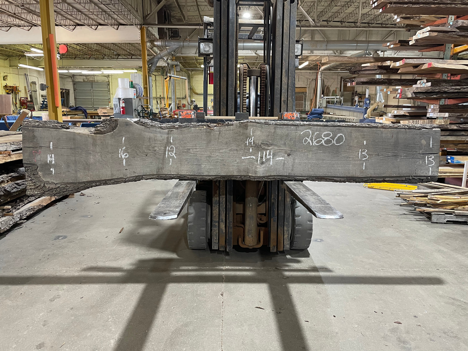 WALNUT (2680)  114” L x 12-16” W x 3” T