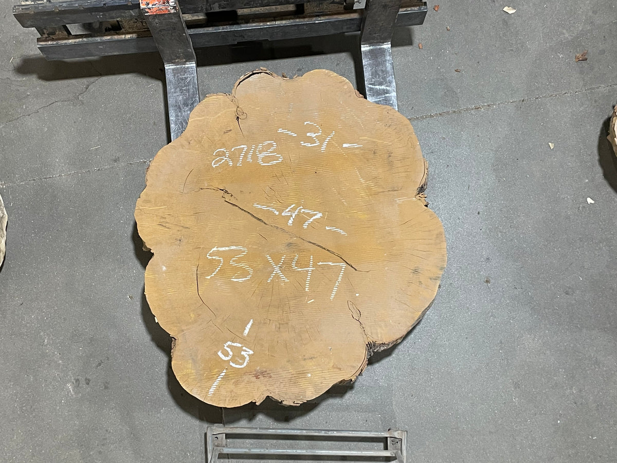 Maple Crosscut (2718)  53” L x 47” W x 4” T