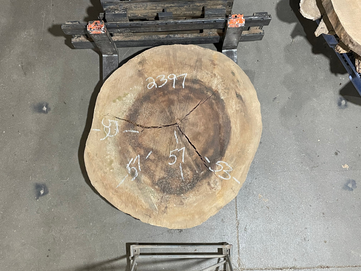 Sycamore Crosscut (2397)  57” L x 52” W x 4” T