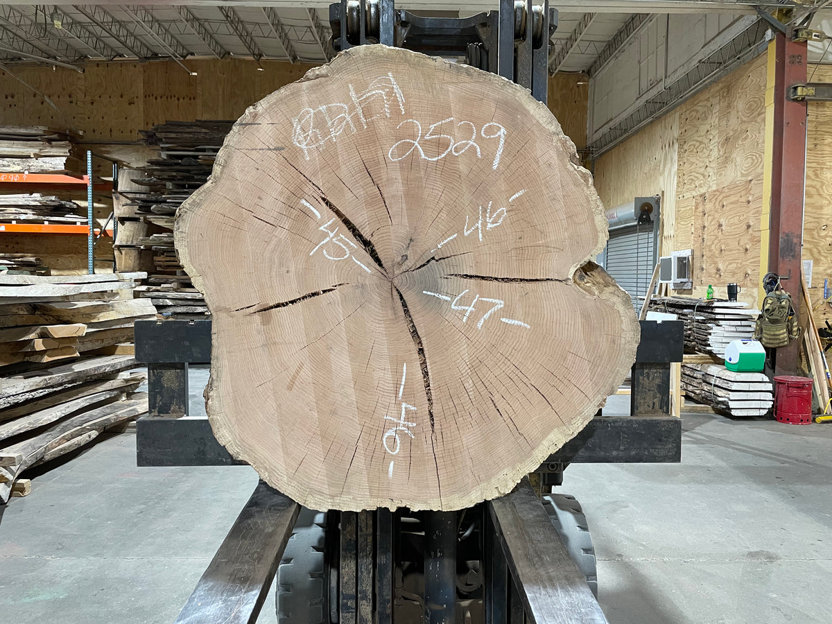 Red Oak Crosscut (2529)  47” L x 46” W x 4.5” T