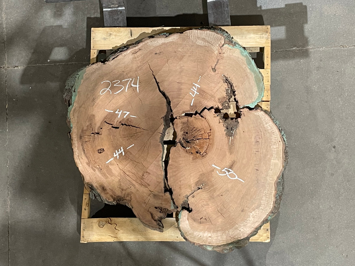 Cherry Crosscut (2374)  50” L x 47” W x 3” T