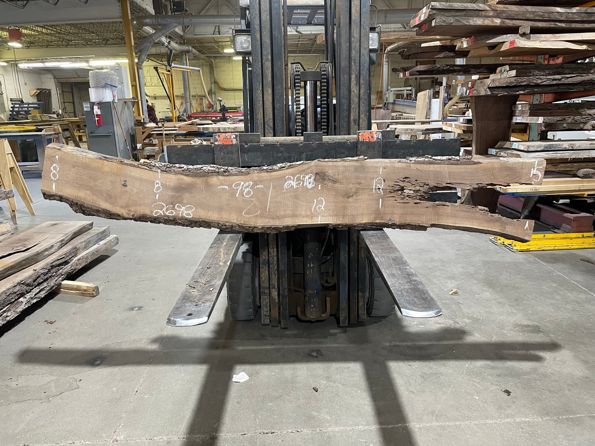 BLACK WALNUT (2698)  98” L x 8-15” W x 2.25” T