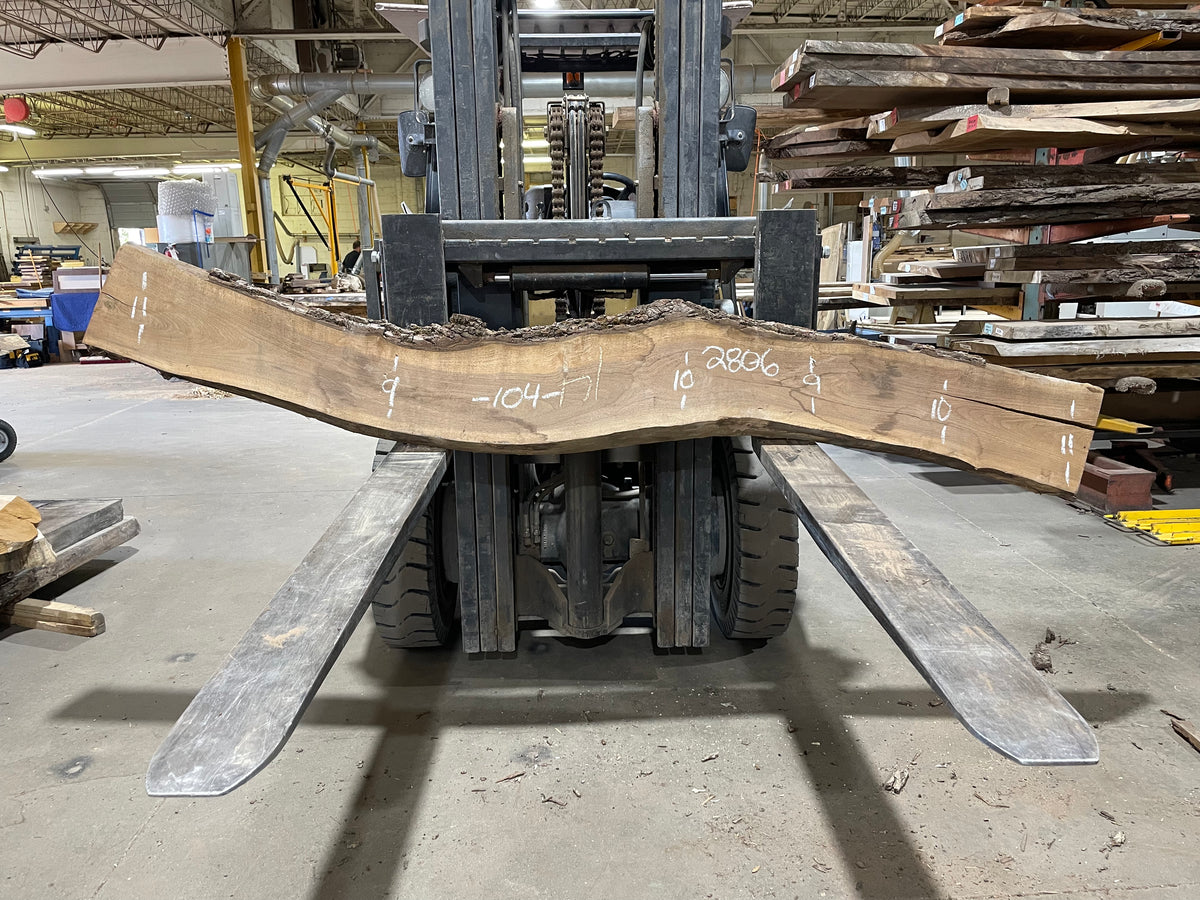Walnut (2806) 104” L x 9-11” W x 2.25”
