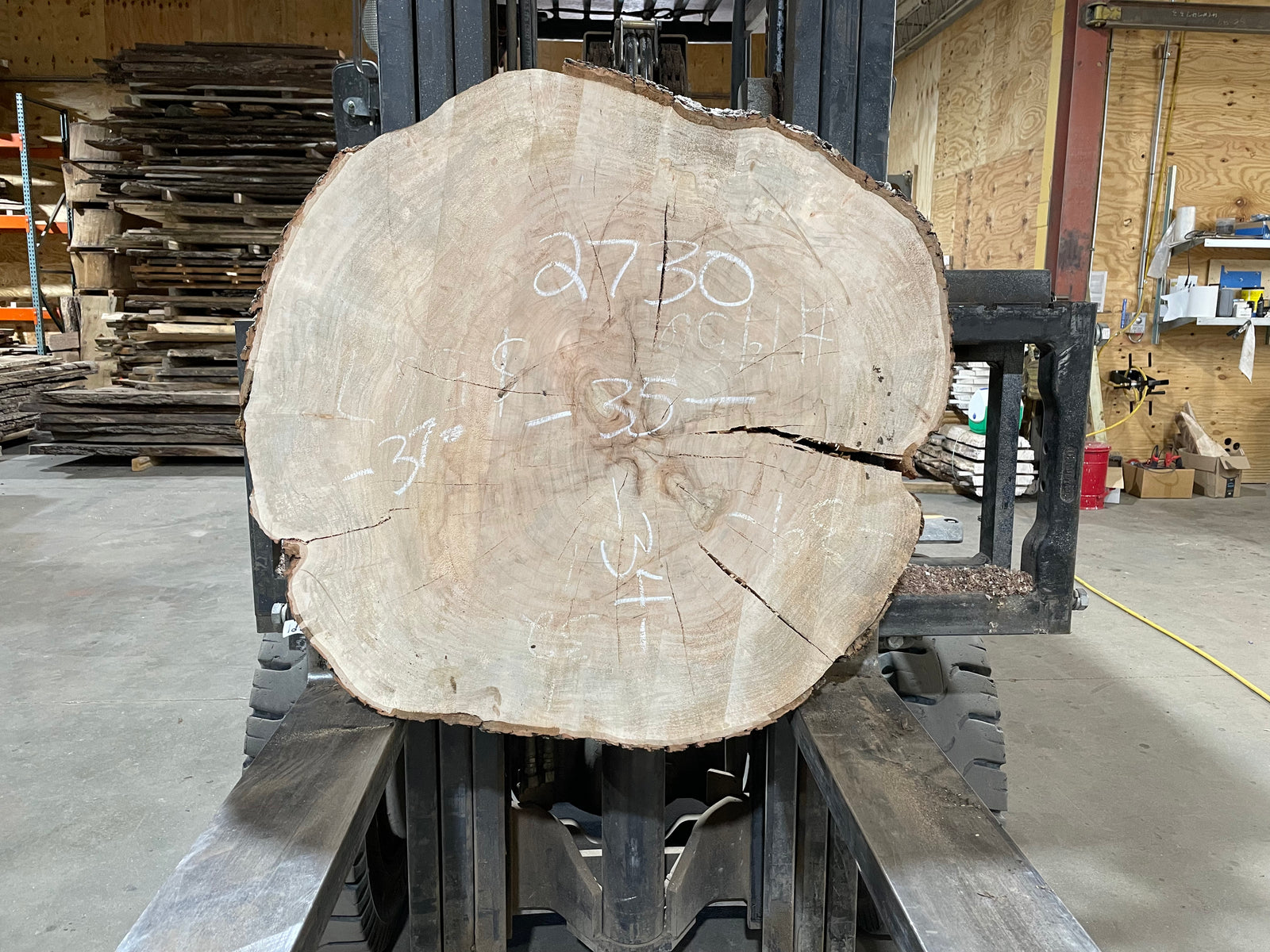Maple Crosscut (2730)  37” L x 35” W x 3.5” T