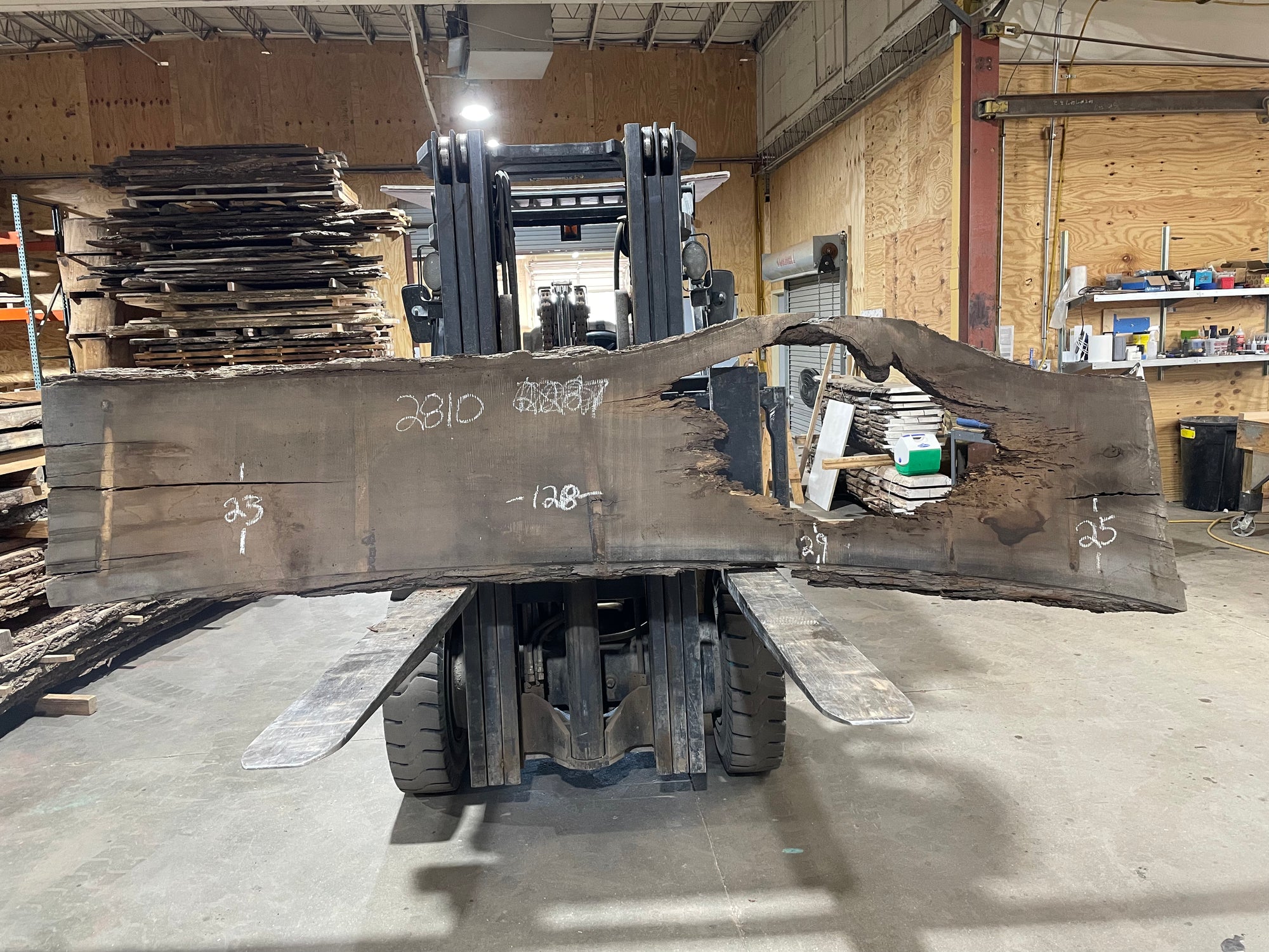 Walnut (2810) 128” L x 23-29” W x 3"
