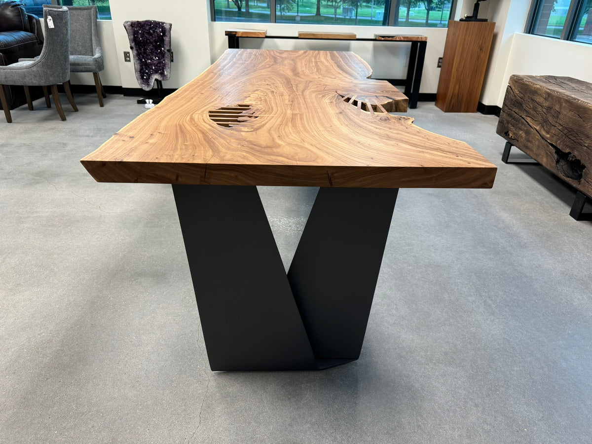 Live Edge Siberian Elm Executive Desk