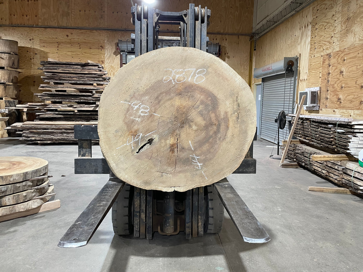 Sycamore Cross cut (2878)  49” L x 44” W x 4” T