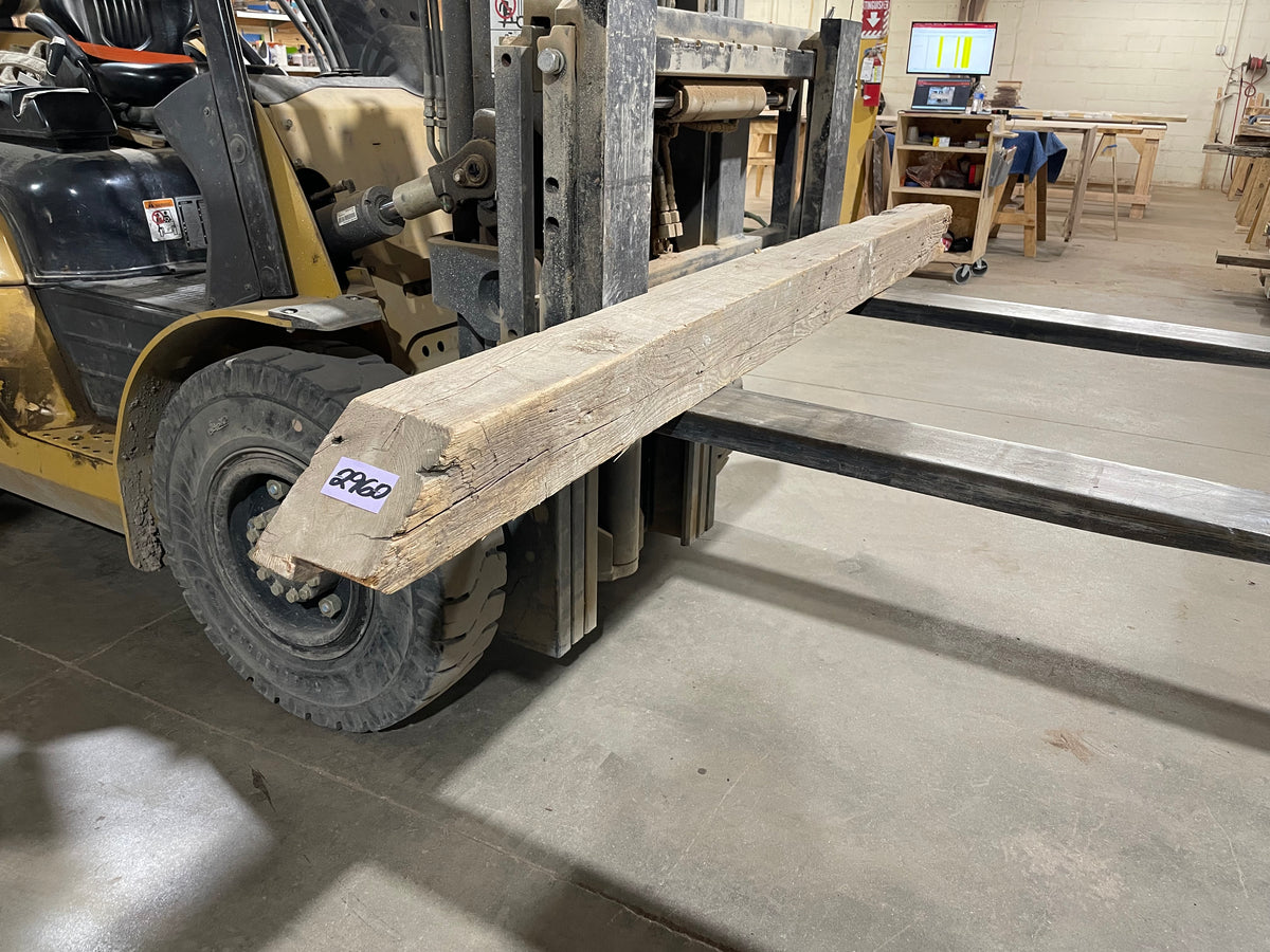 Yellow Pine Barn Beam (2960) 100” L X 5.5-5.5” W X 5.5” T