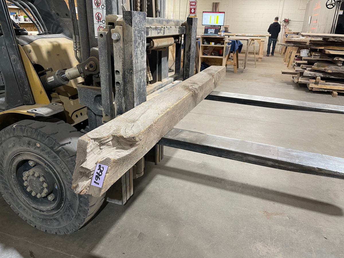 Yellow Pine Barn Beam (2961) 88” L X 5.75-6.25” W X 6.25” T