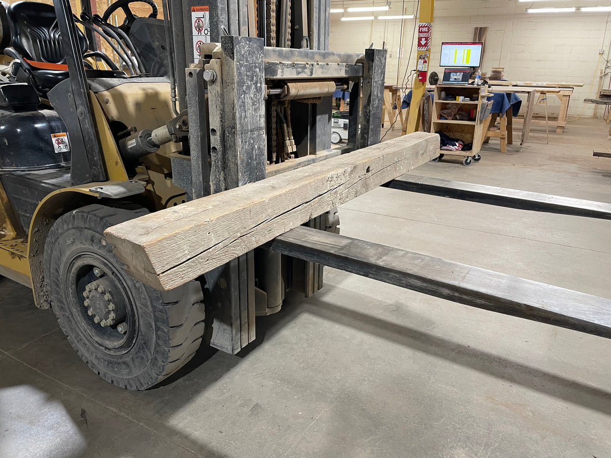 Yellow Pine Barn Beam (2962) 88” L X 5.5-5.75” W X 5.75” T