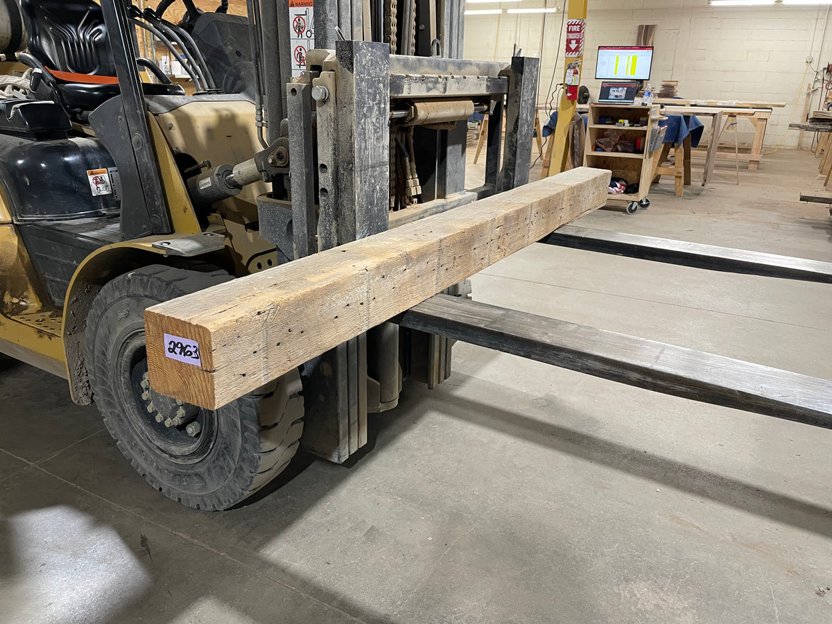 Yellow Pine Barn Beam (2963) 90” L X 5.75-6” W X 6” T