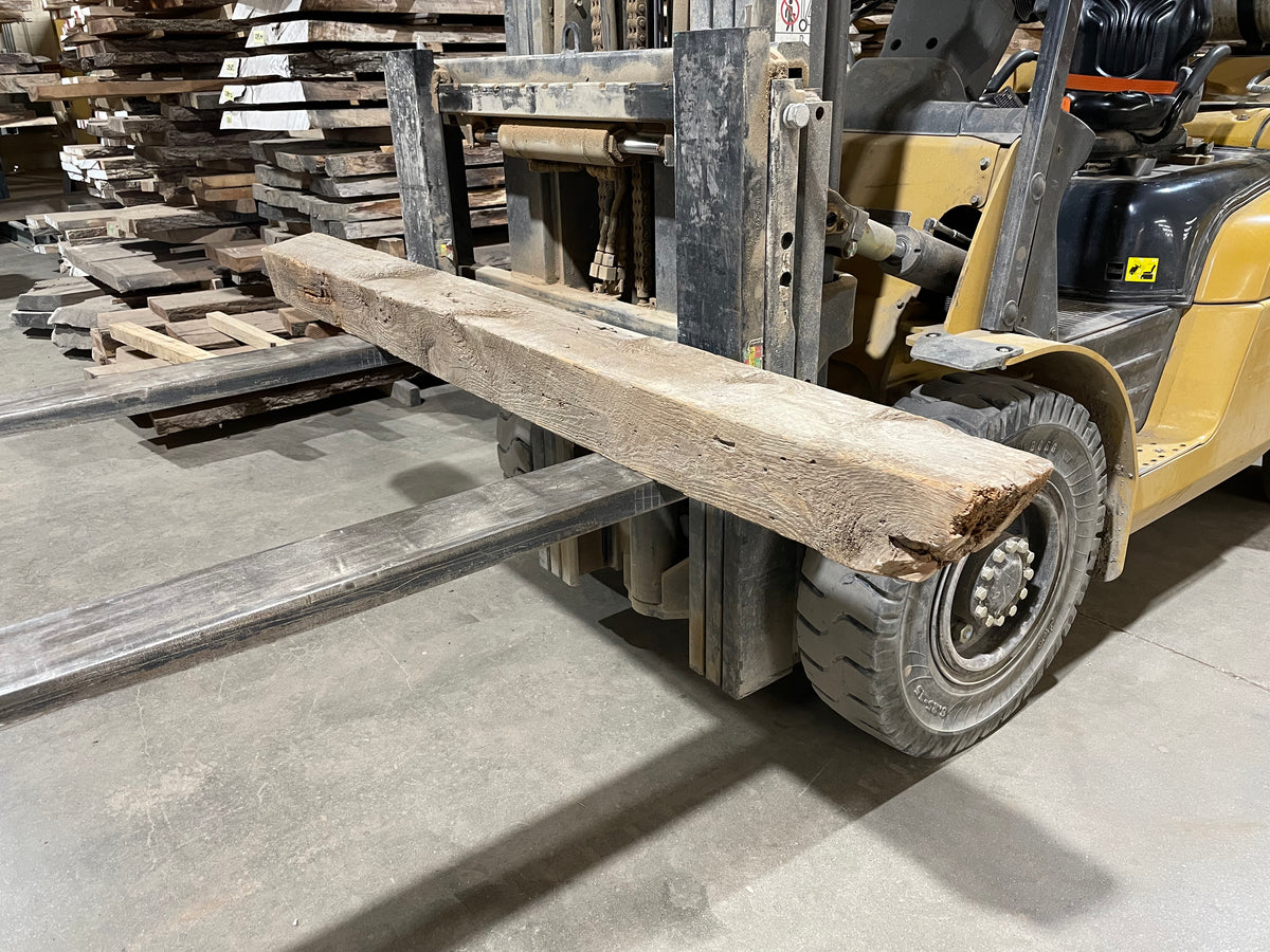 Yellow Pine Barn Beam (2964) 85” L X 6-6.25” W X 6.25” T