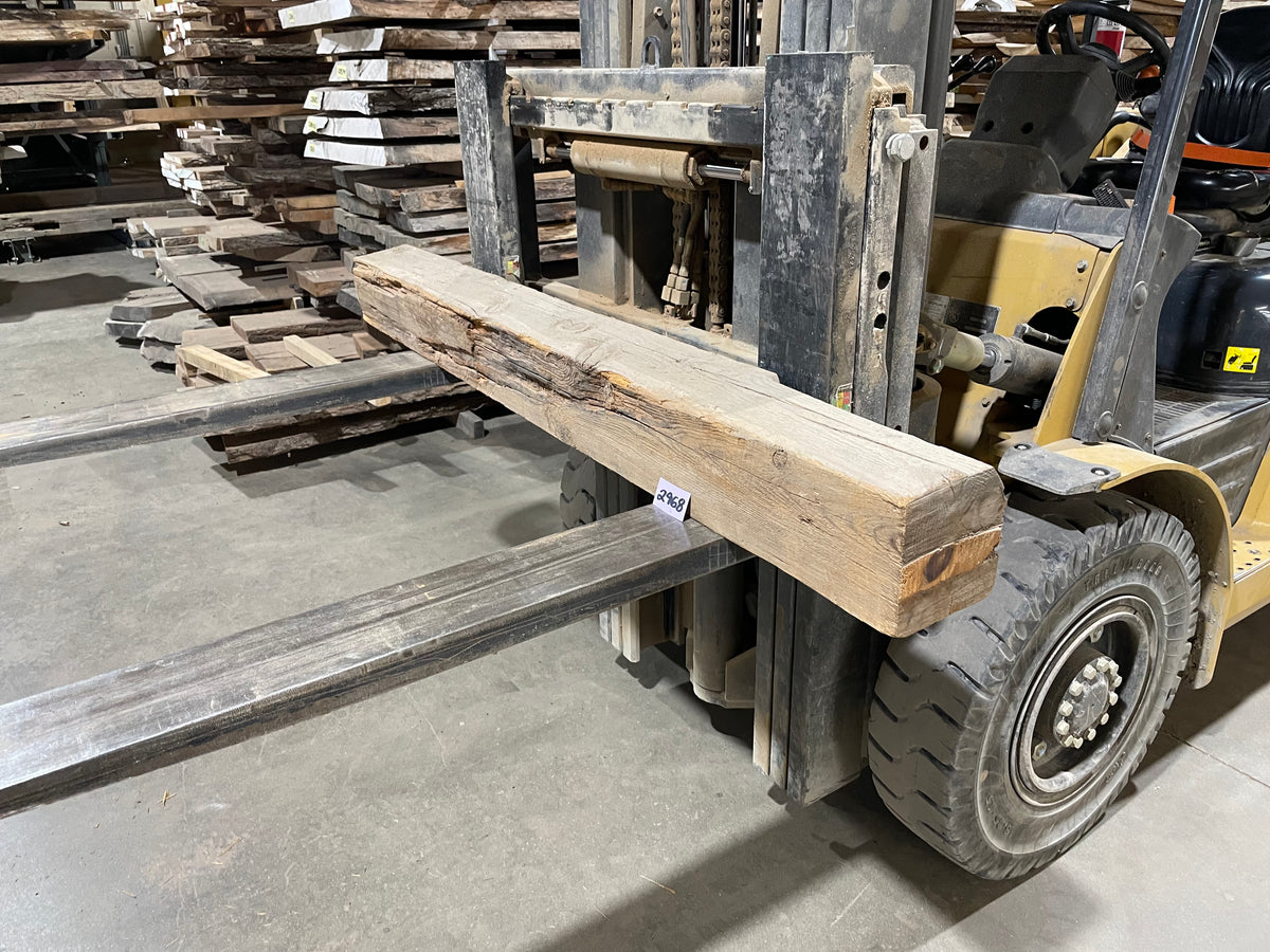 Yellow Pine Barn Beam (2968) 71” L X 6.75-7” W X 7” T