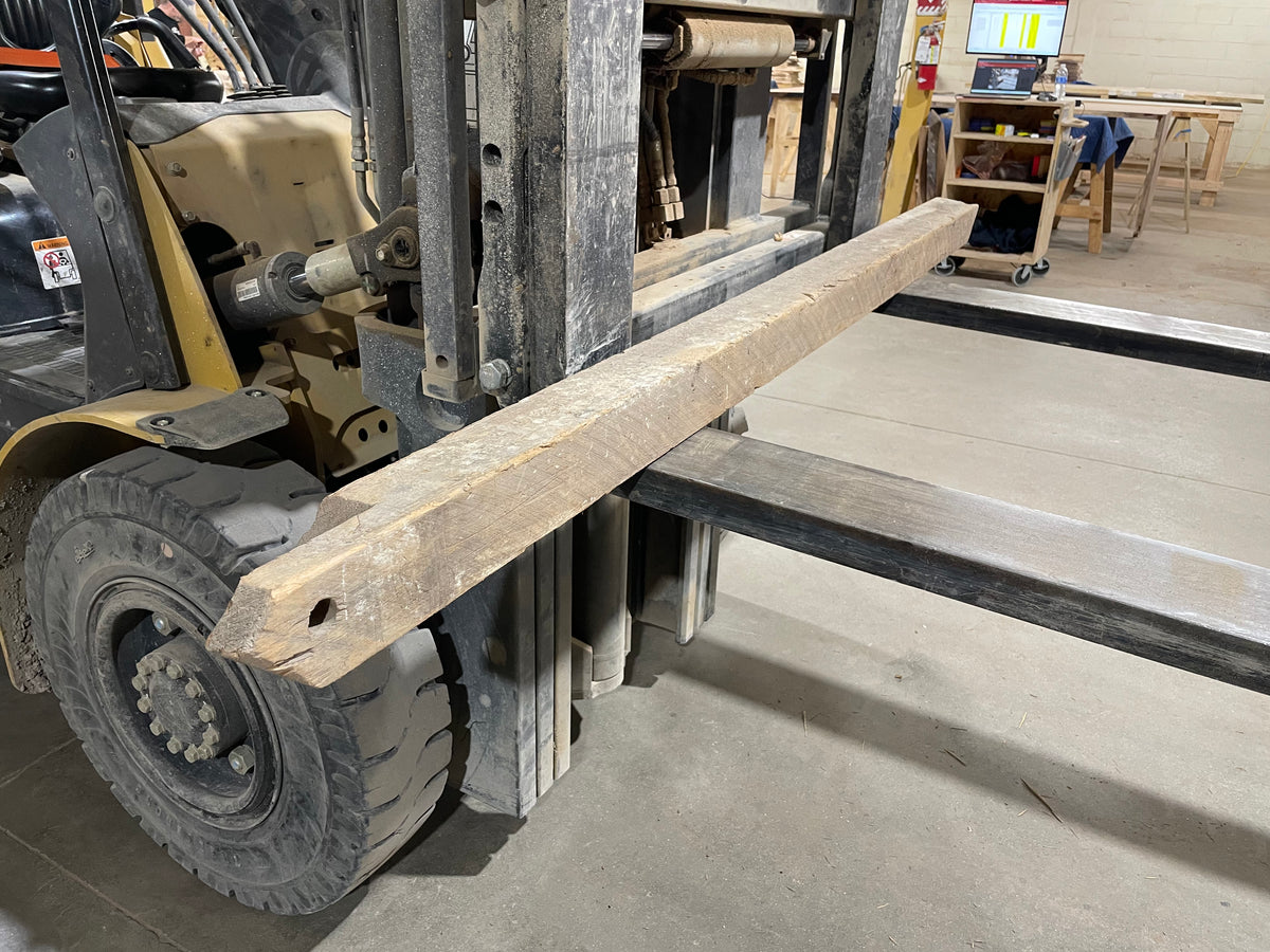 Yellow Pine Barn Beam (2971) 85” L X 3.75-3.75” W X 3.75” T