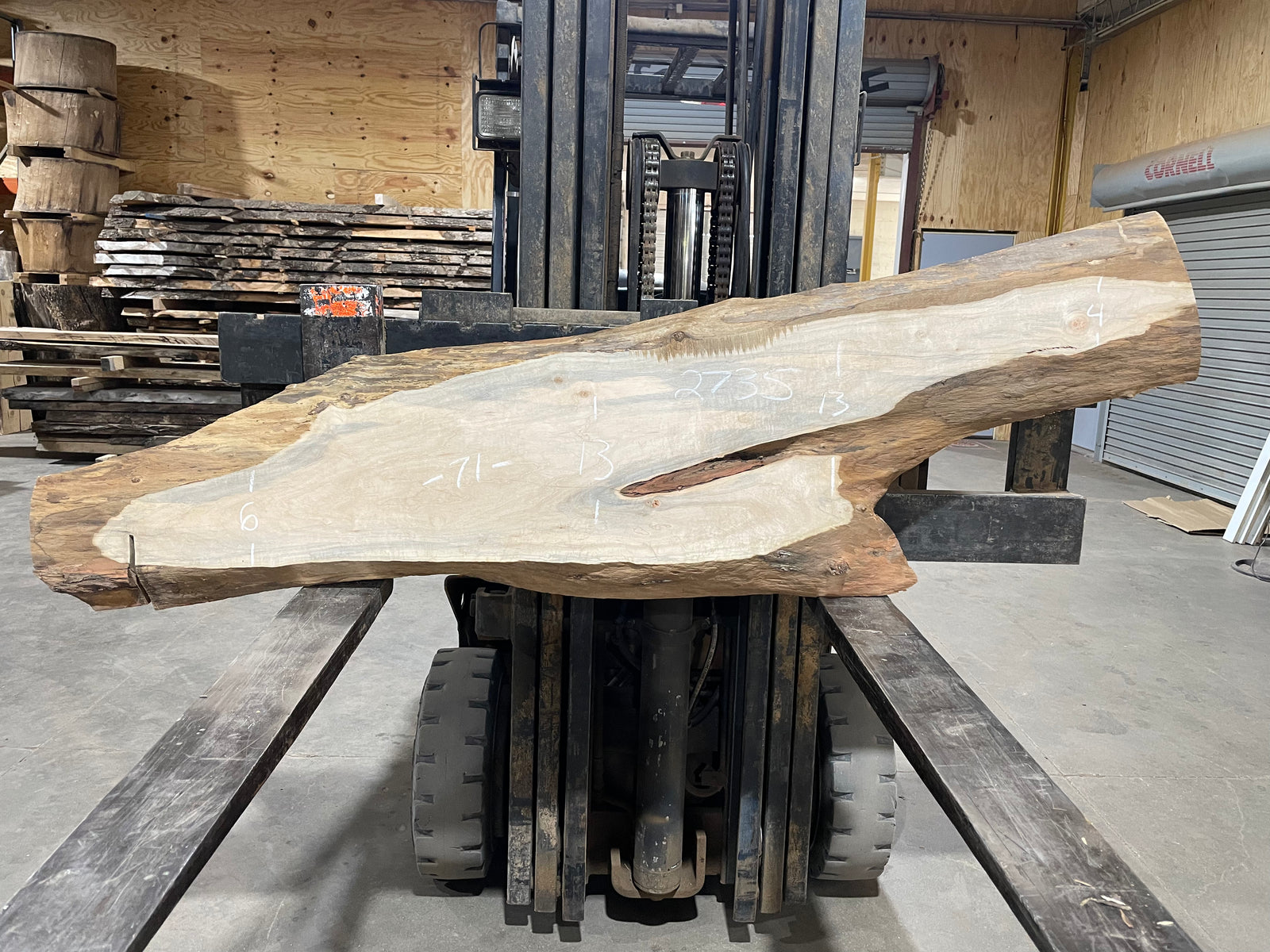 Maple (2735) 71" L x 4-13" W x 2" T