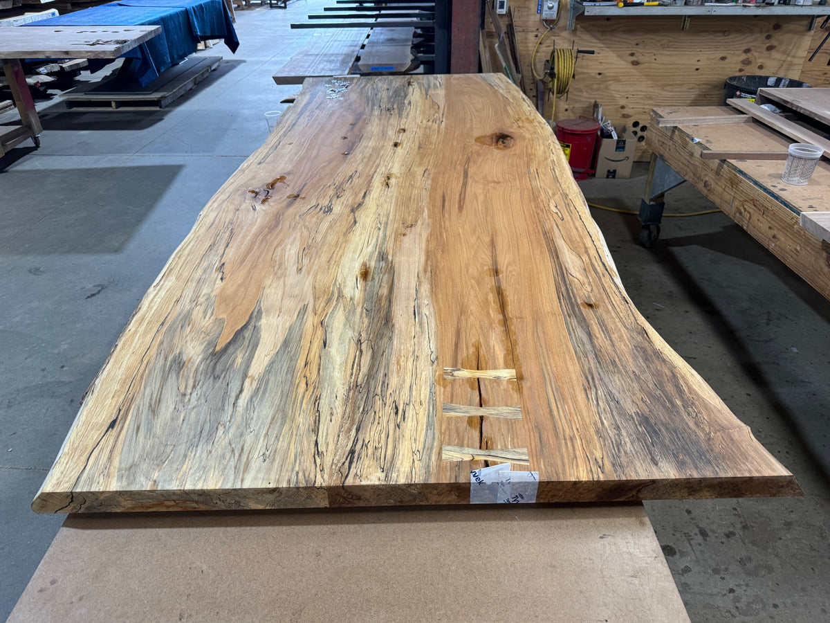 Live Edge Spalted Sycamore Dining Table 410