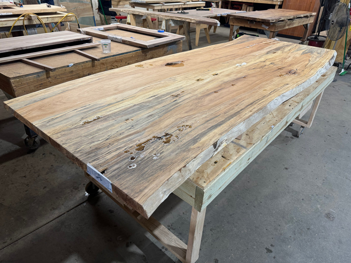 Live Edge Spalted Sycamore Dining Table 410