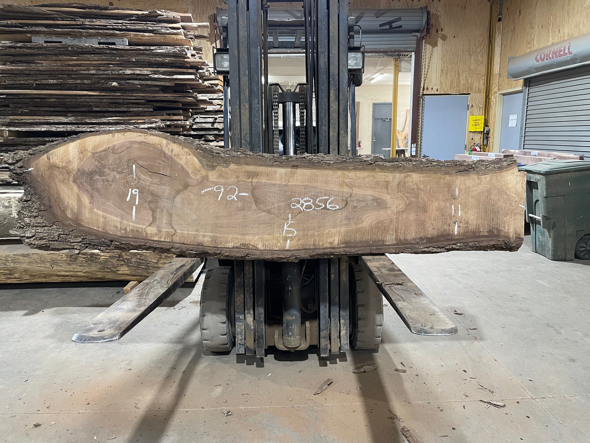 BLACK WALNUT (2856)  92” L x 11-19” W x 2.25” T