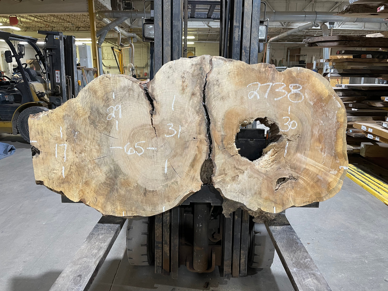 Maple Crosscut (2738)  65” L x 31” W x 4” T