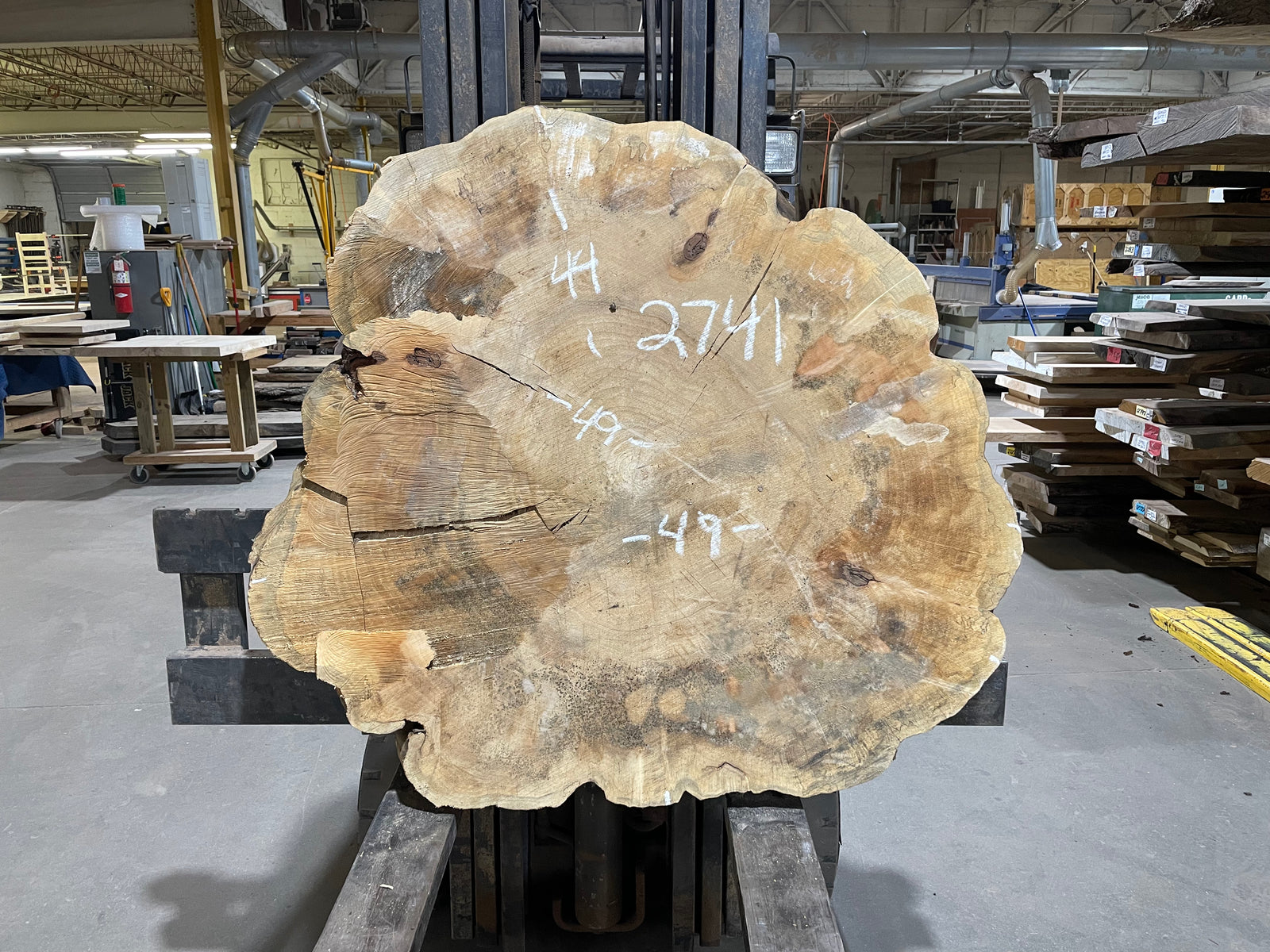 Maple Crosscut (2741)  49” L x 49” W x 4” T