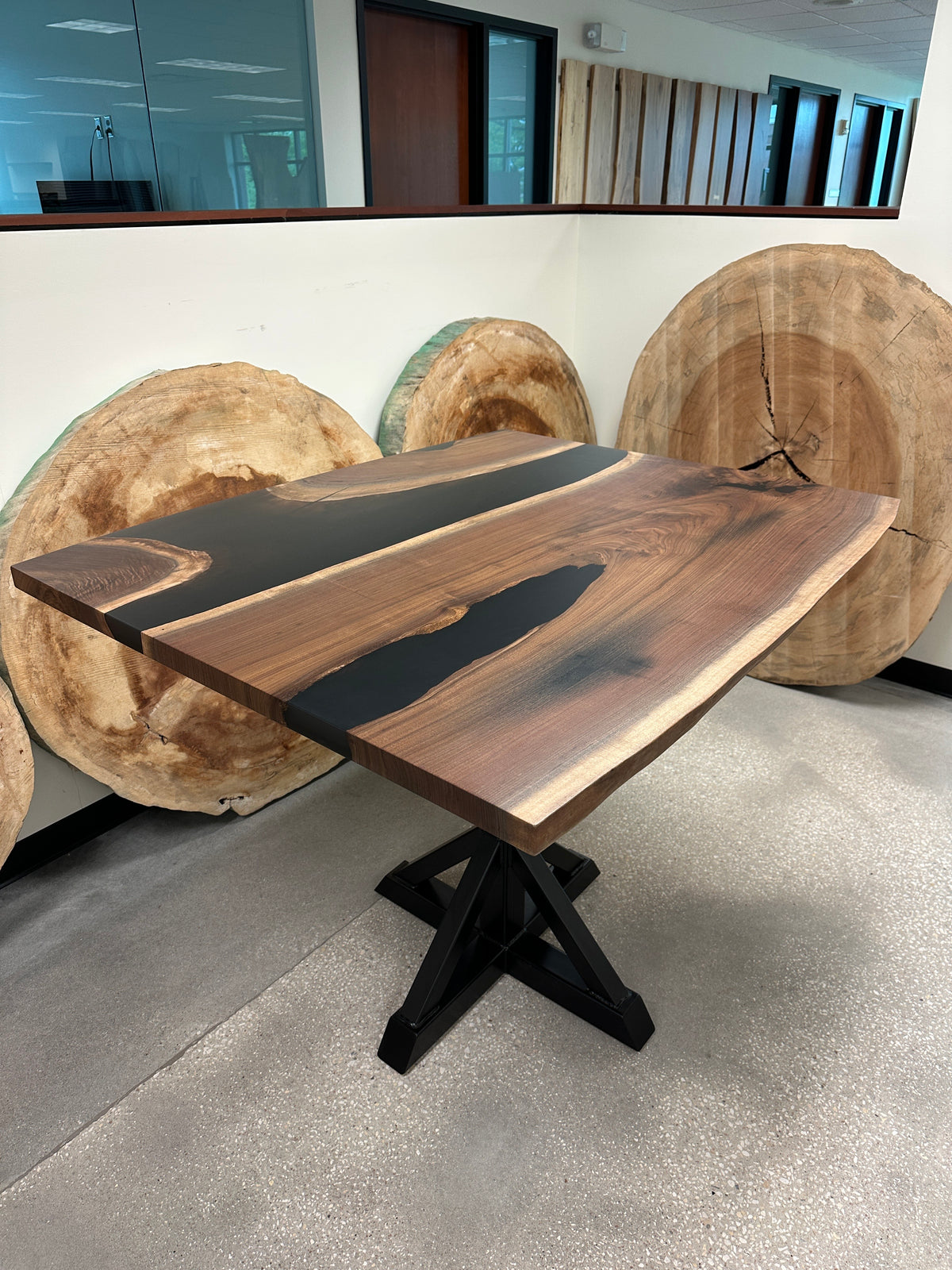 Black Walnut Live Edge Bar Table