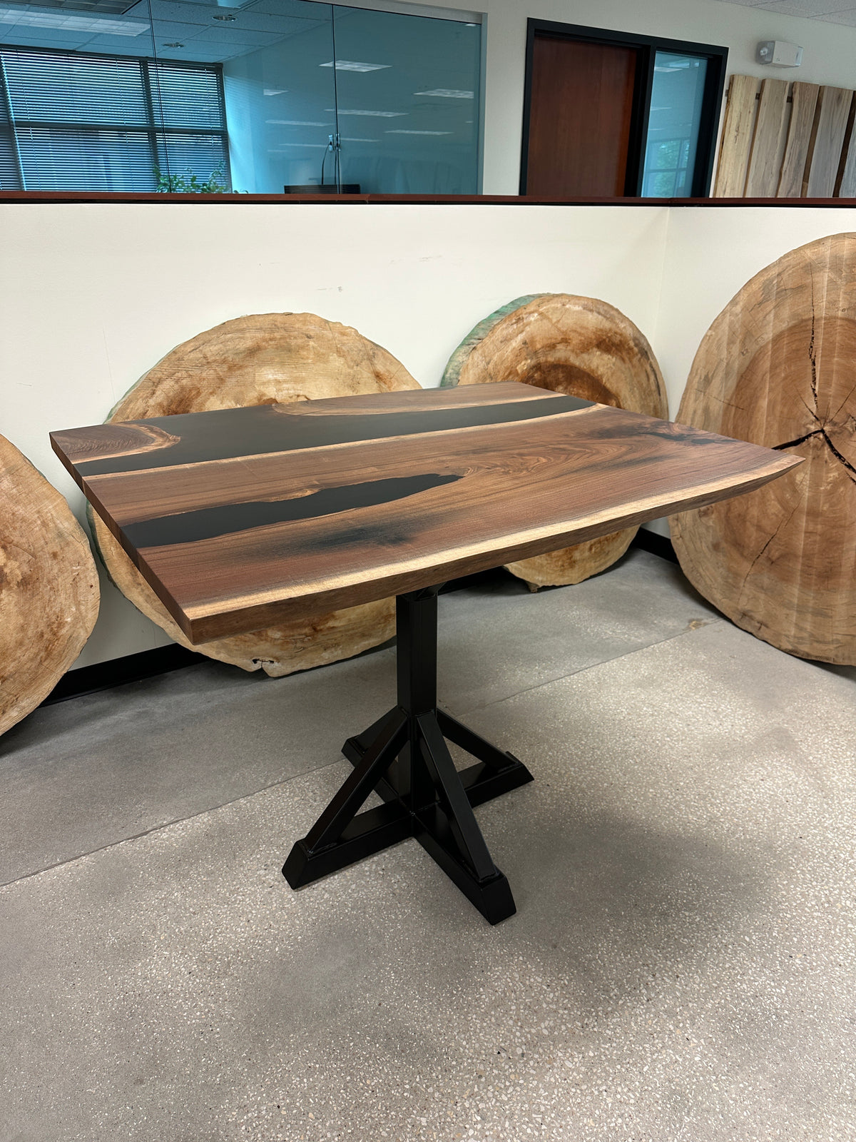 Black Walnut Live Edge Bar Table