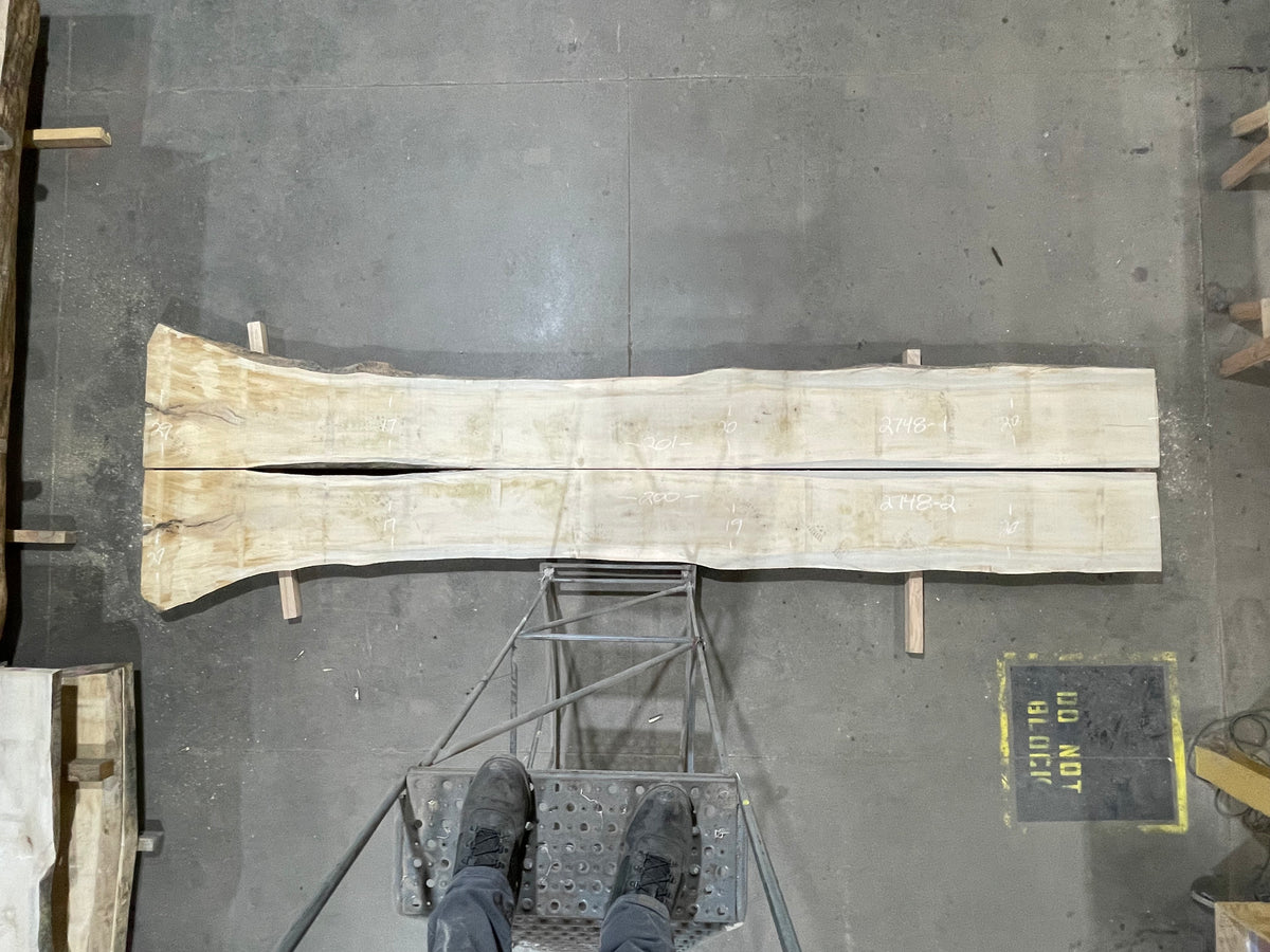 Maple - Bookmatch set (2748) 201" L x 34-56" W x 3" T