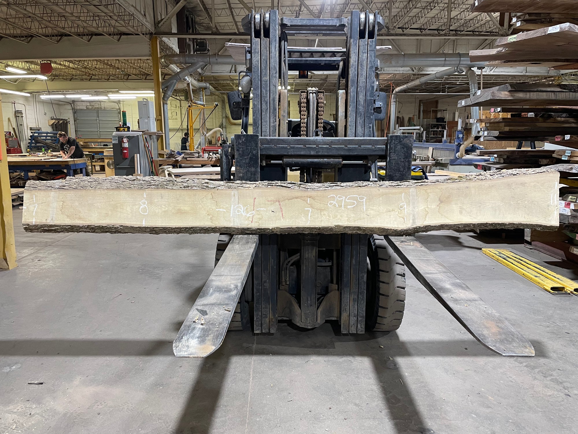 Hackberry (2959) 126” L x 7-11” W x 2” T