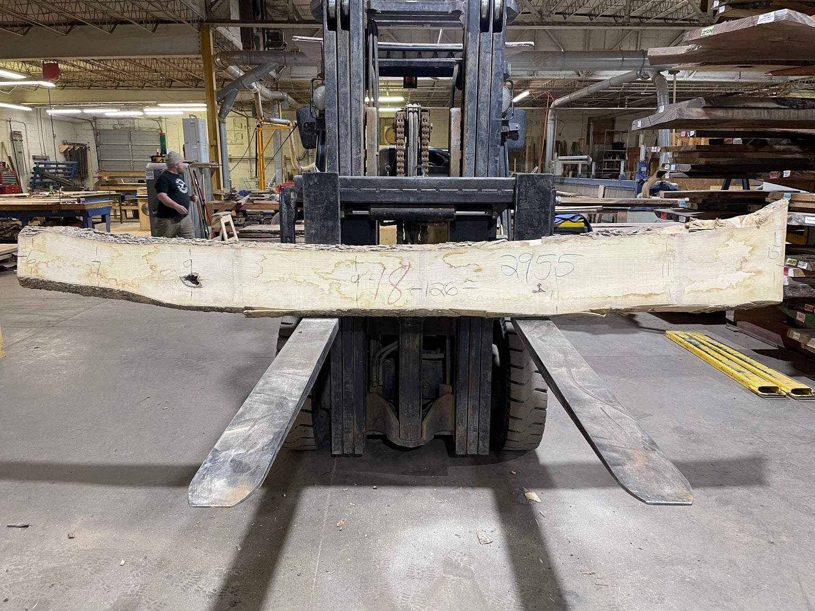 Hackberry (2955) 126” L x 6-15” W x 2” T