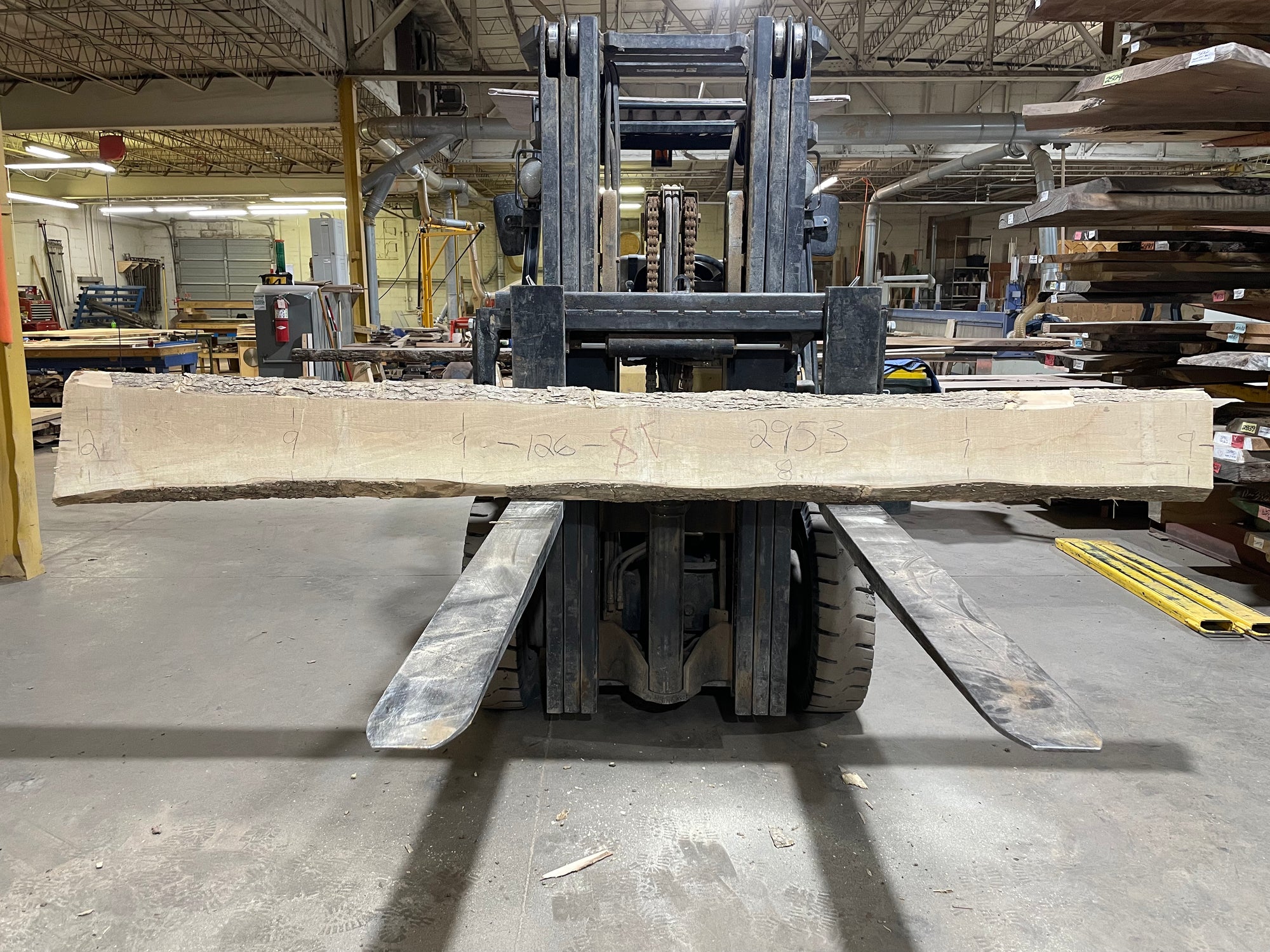 Hackberry (2953) 126” L x 7-12” W x 2” T