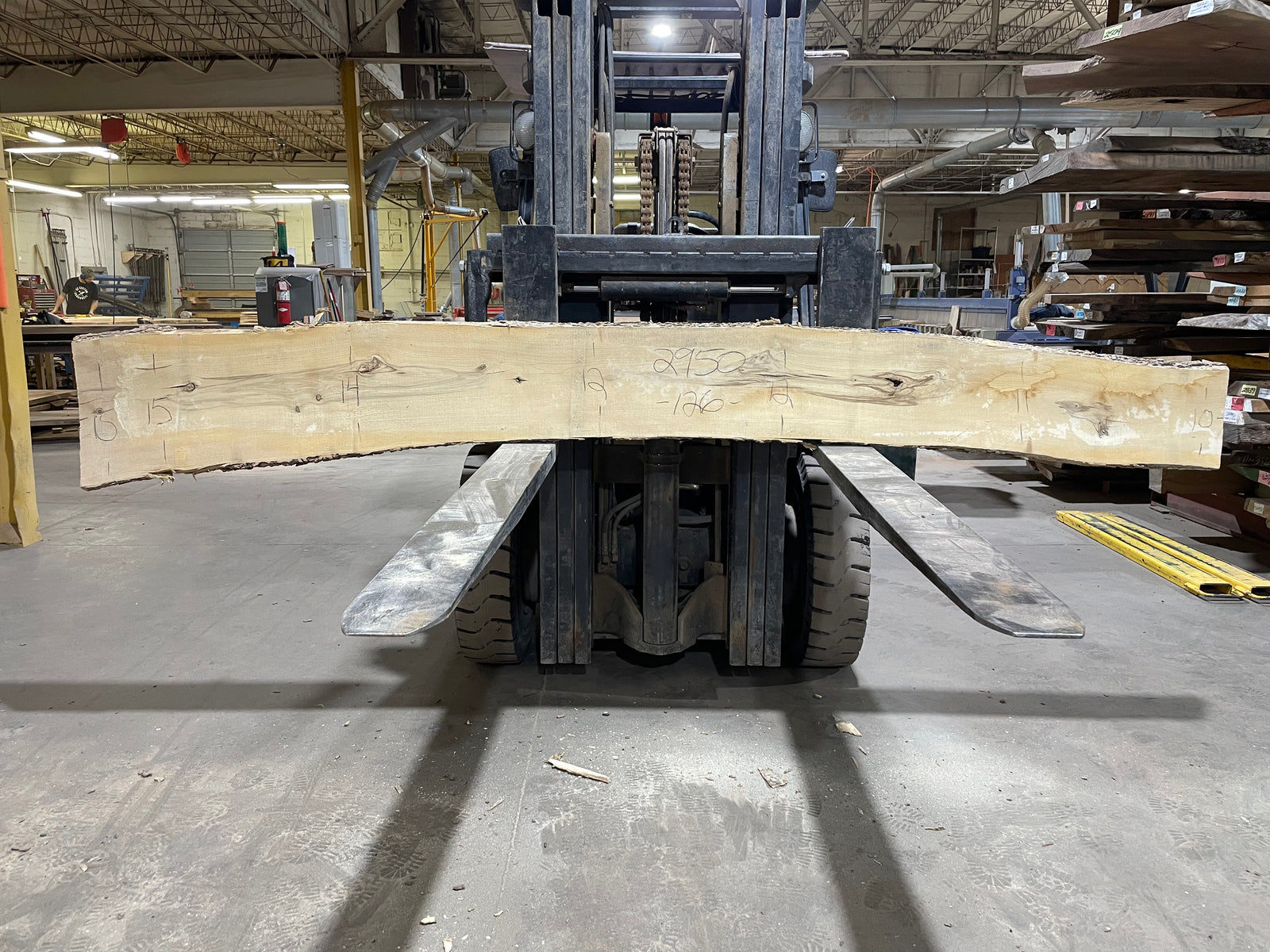 Hackberry (2950) 126” L x 10-15” W x 2” T