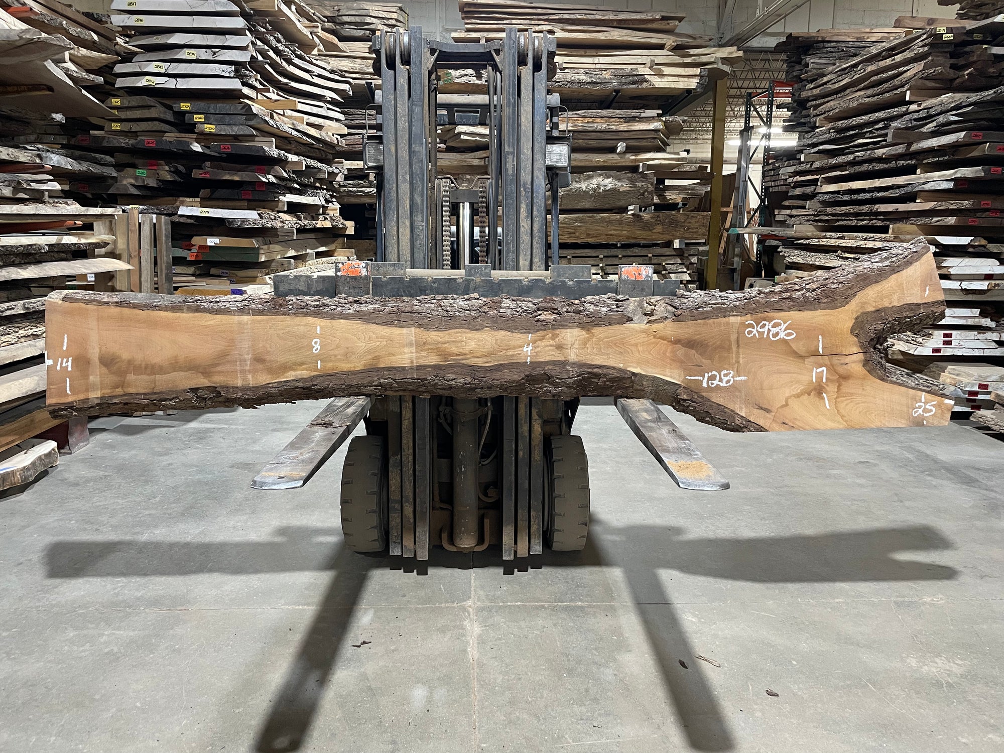 BLACK WALNUT (2986) 128” L x 4-25” W x 2.5” T