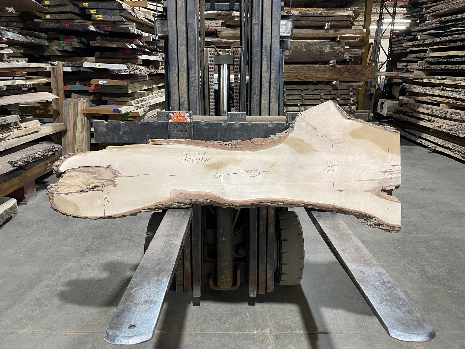 Sweet Gum (2426) 70" L x 9-21" W x 1.25" T