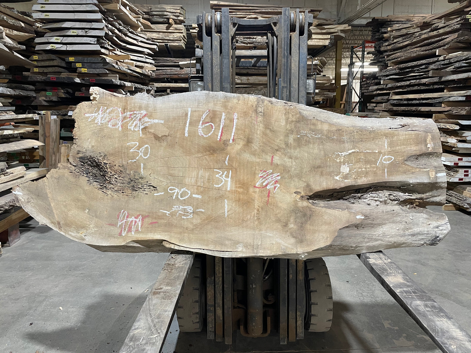 Sugar Maple (1611) 90" L x 19-34" W x 3" T