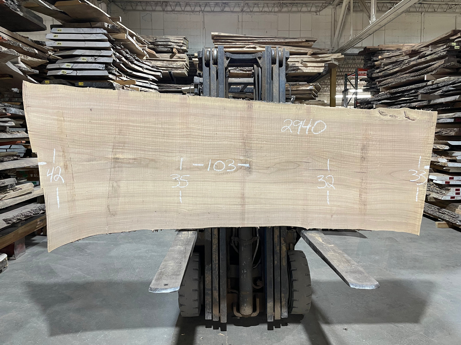 SIBERIAN ELM - (2940) 103” L X 32-42” W X 3” T