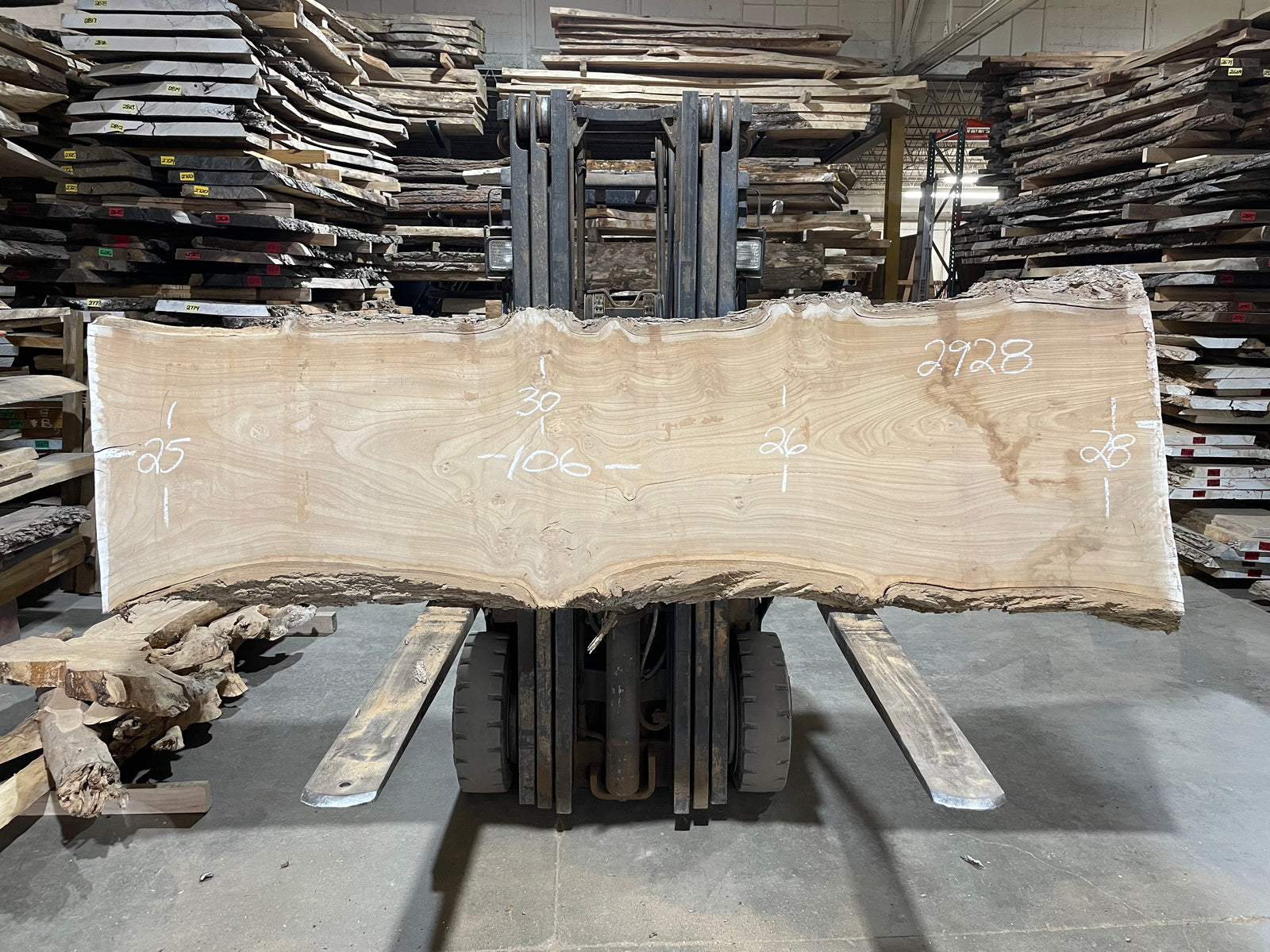 SIBERIAN ELM - (2928) 106” L X 25-30” W X 3.5” T