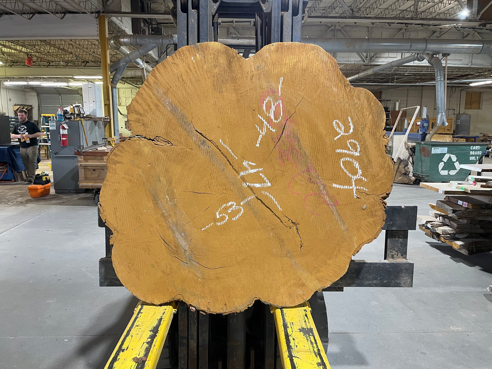 Maple Crosscut (2904)  53” L x 48” W x 4” T
