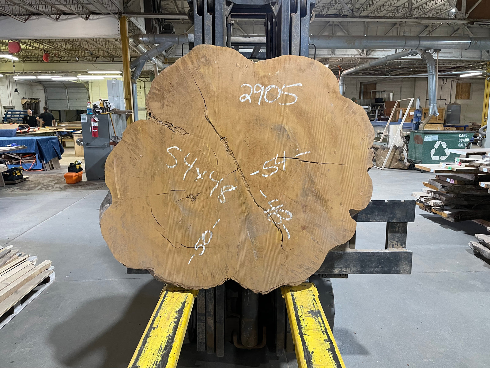 Maple Crosscut (2905)  54” L x 50” W x 4” T