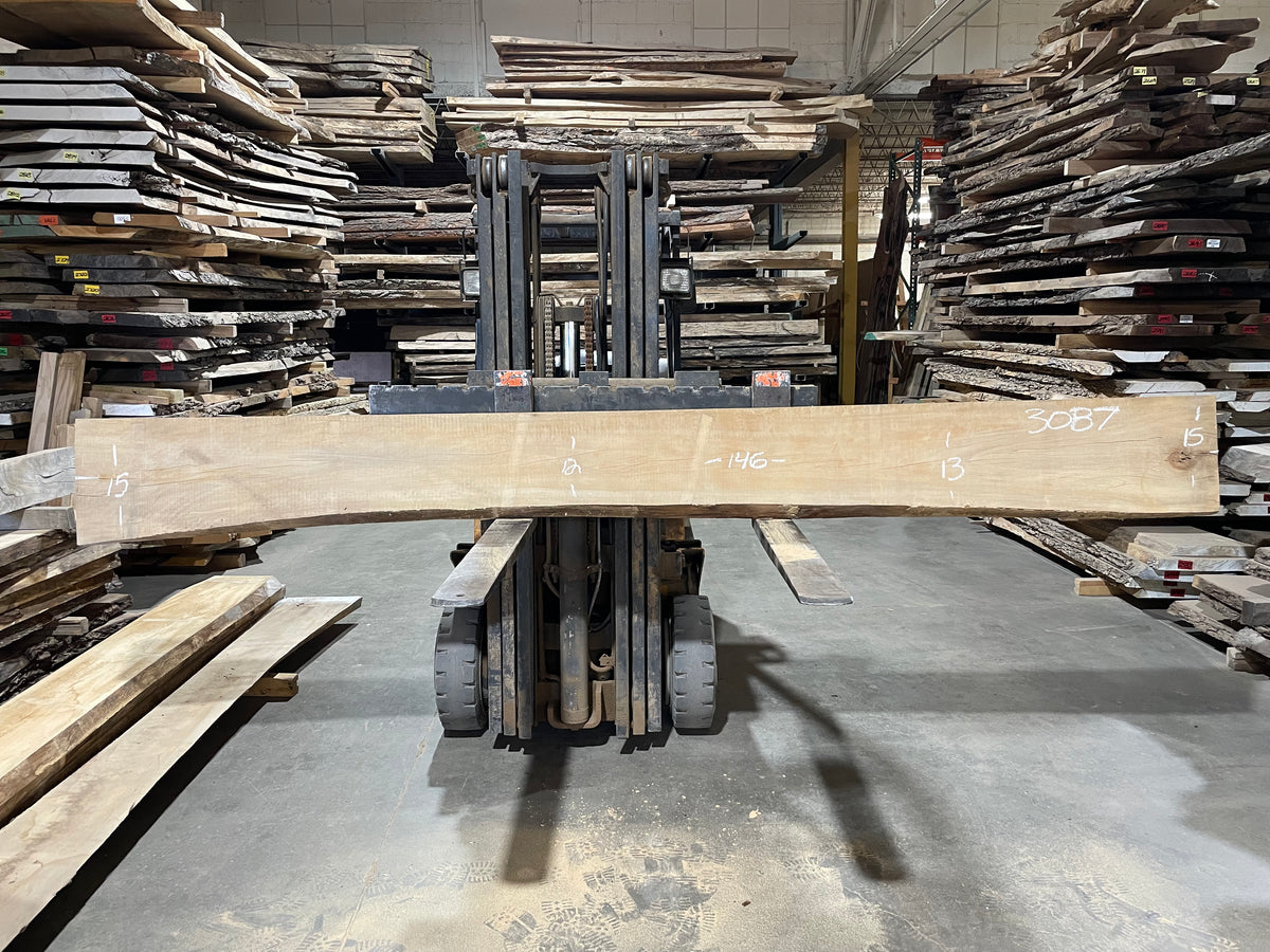 Sycamore (3087) 146” L x 12-15” W x 2.5” T