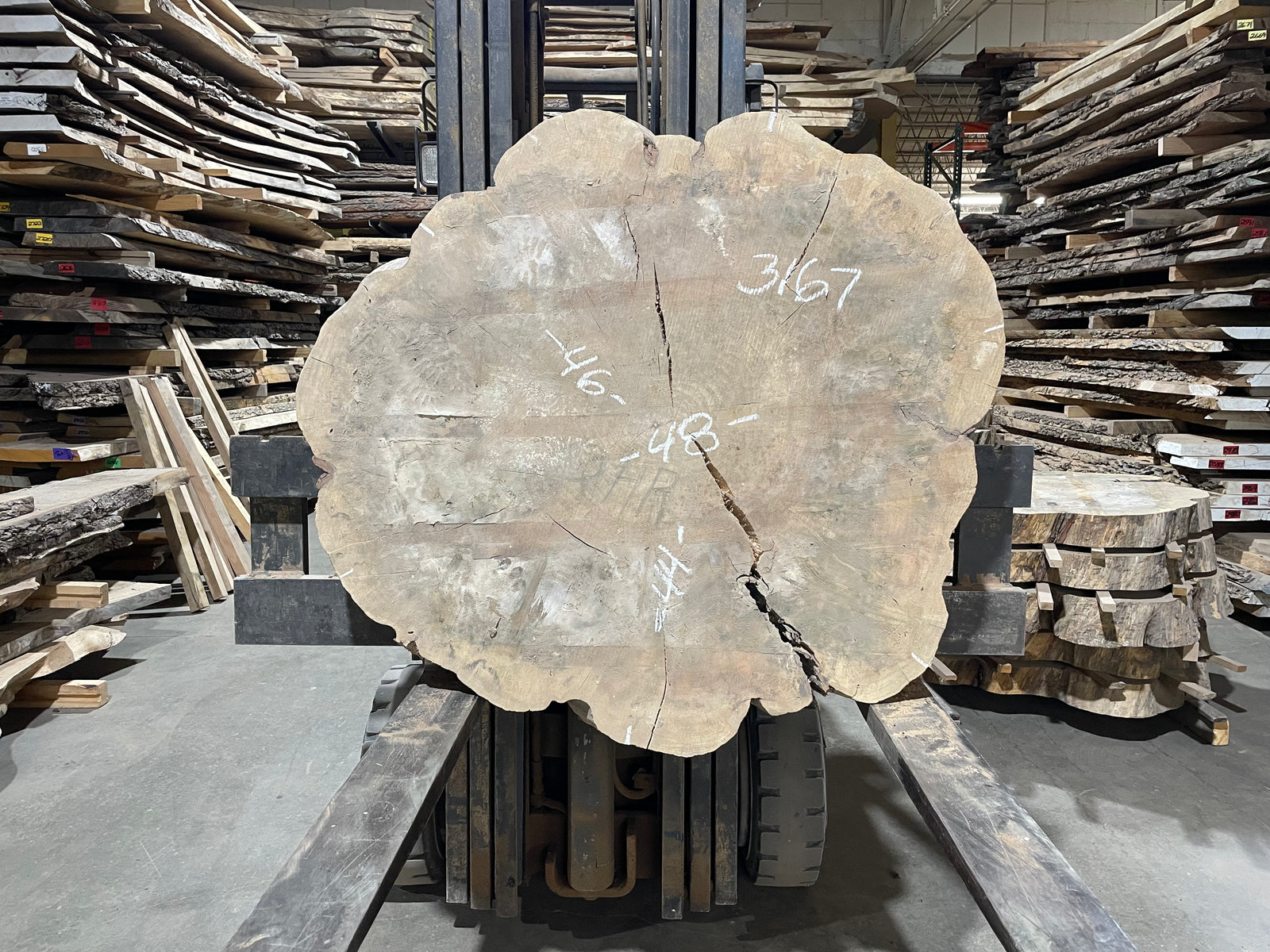 Maple Crosscut (3167)  48” x 44” W x 4” T