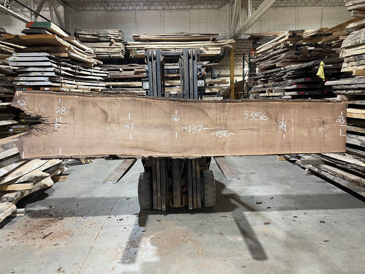 BLACK WALNUT - SOLD AS SET (3356)  156” L x 23-32” W x 3” T