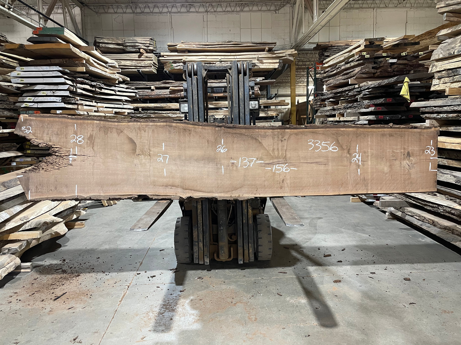 BLACK WALNUT - SOLD AS SET (3356)  156” L x 23-32” W x 3” T