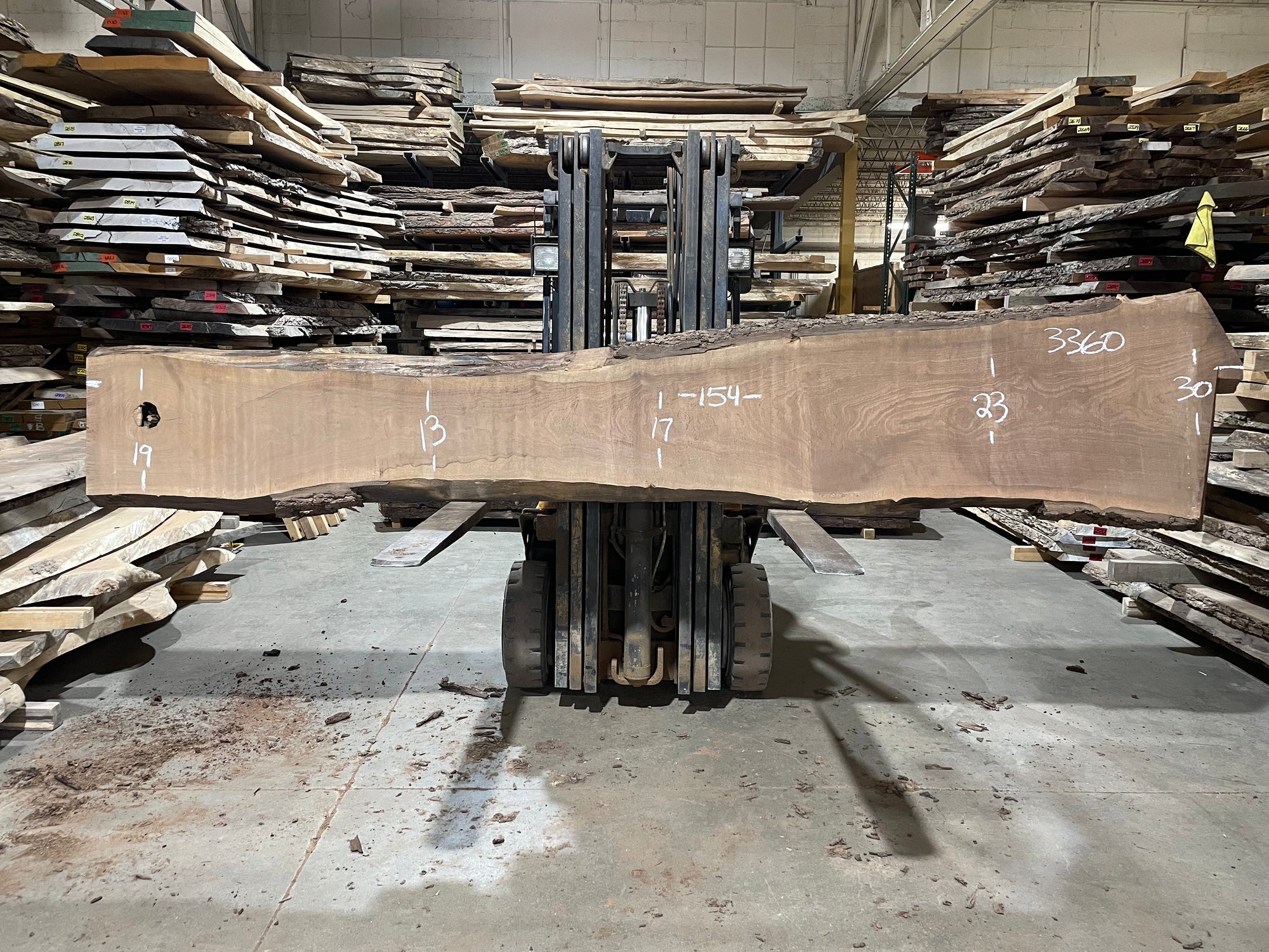 BLACK WALNUT - SOLD AS SET (3360)  154” L x 13-30” W x 3” T