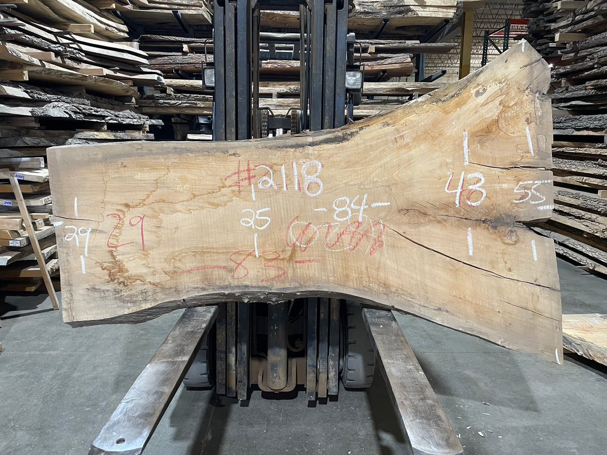 Maple - (2118) 84&quot; L x 25-55&quot; W x 3&quot; T