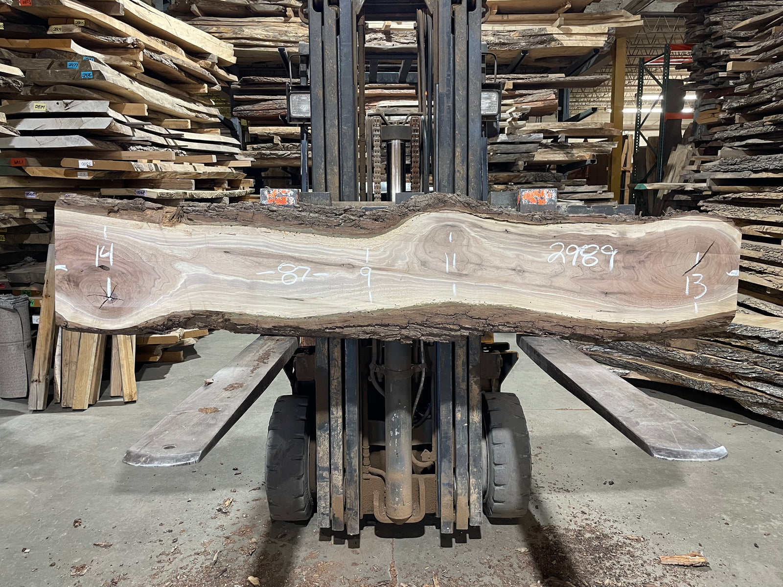 BLACK WALNUT (2989) 87” L x 9-14” W x 2” T