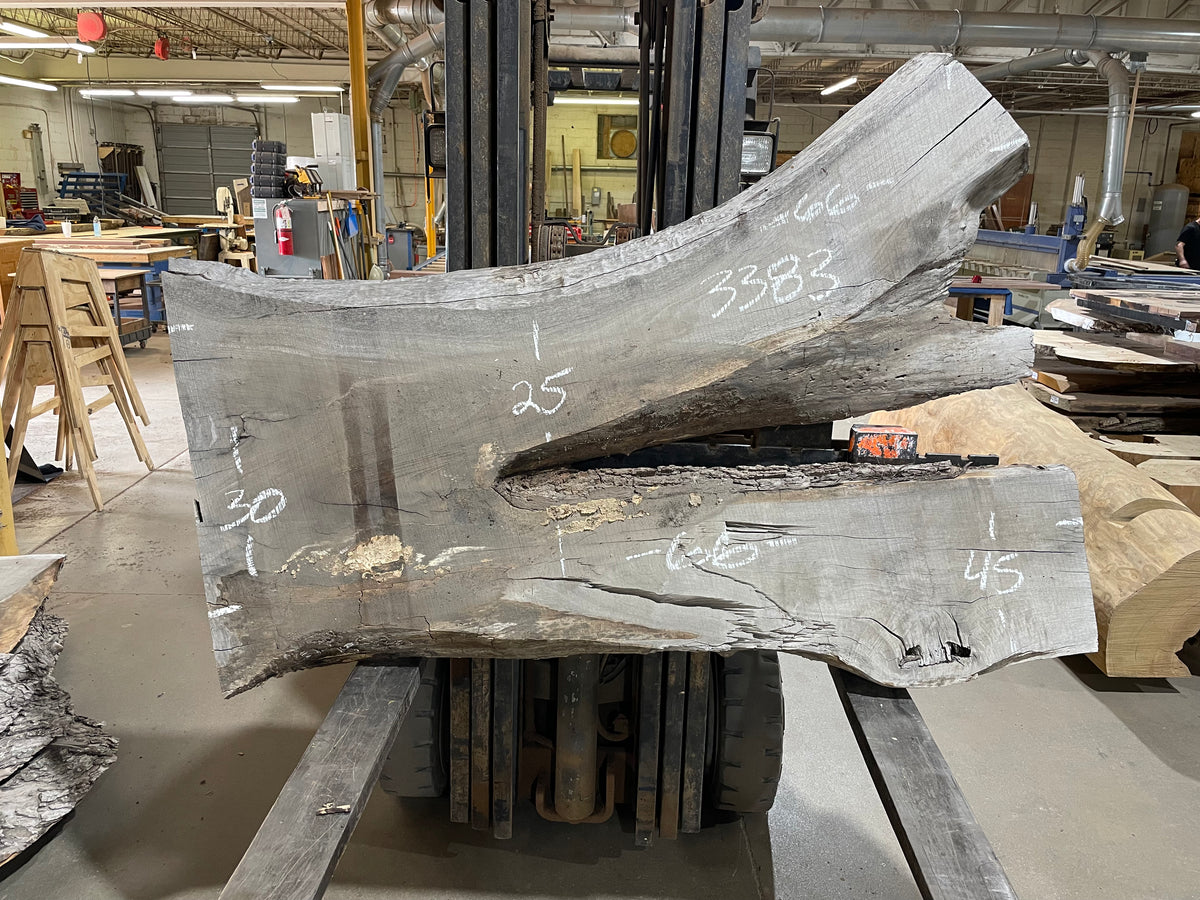 BLACK WALNUT (3383) 66” L x 25-45” W x 3” T