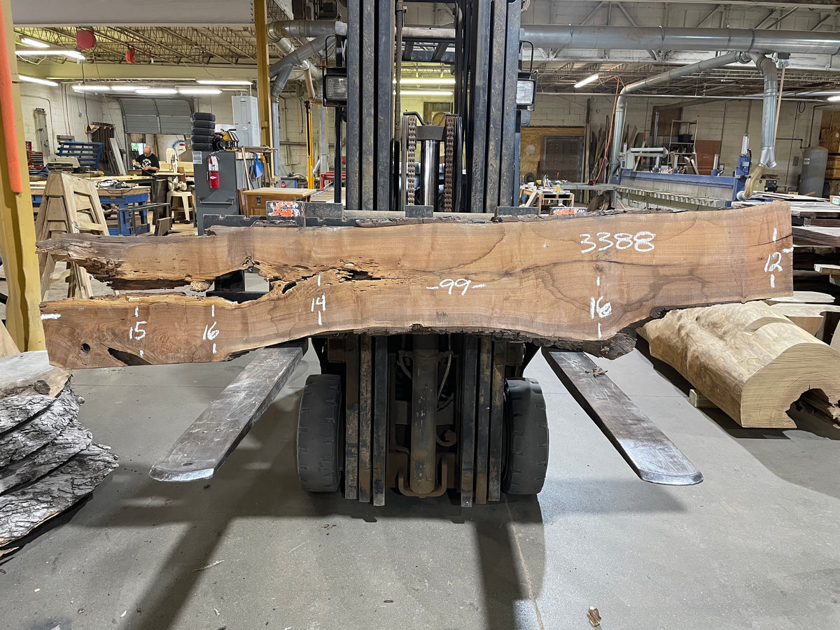 BLACK WALNUT (3388) 99” L x 12-16” W x 2” T