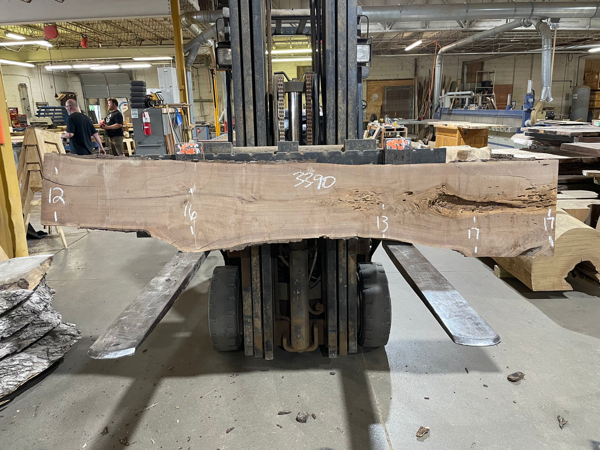 BLACK WALNUT (3390) 92” L x 12-17” W x 2” T