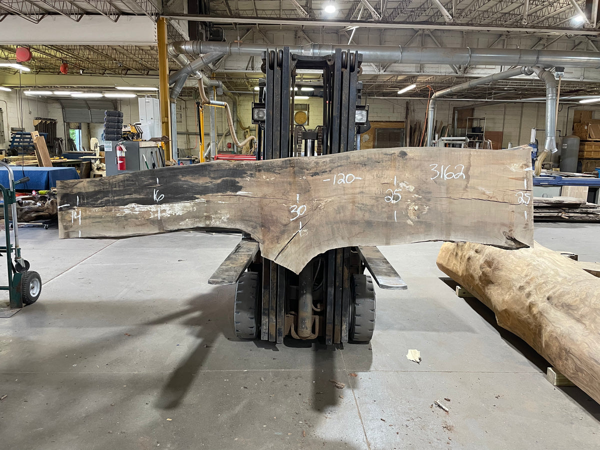 Rock Maple - (3162) 120&quot; L x 14-30&quot; W x 2.5&quot; T