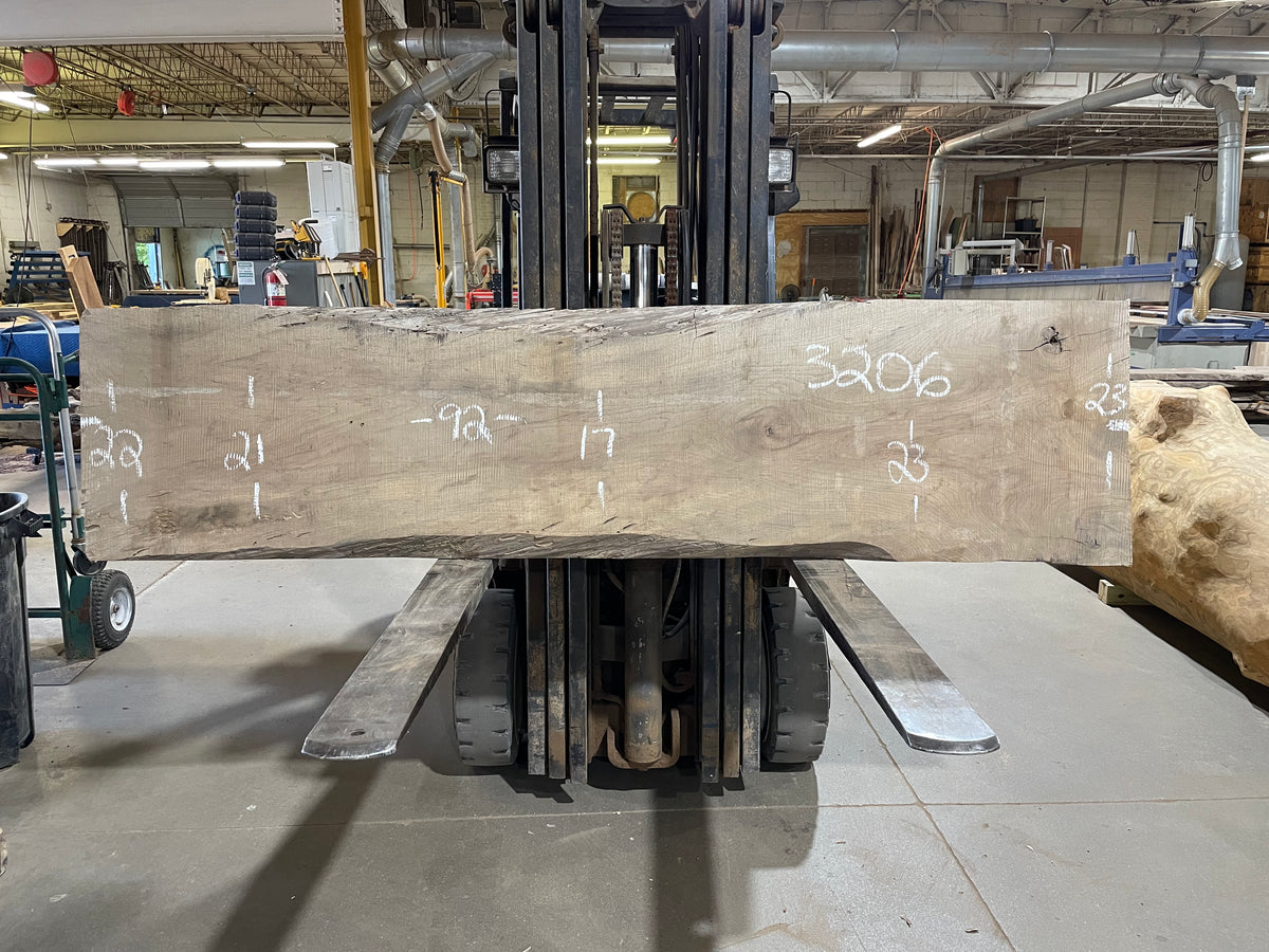 Pecan - (3206) 92&quot; L x 17-23&quot; W x 3.25 T